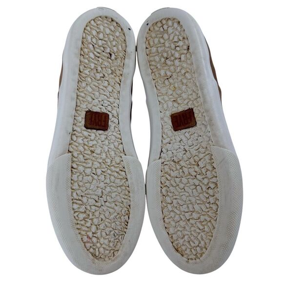 Frye Maya CVO Slip-on Distressed Tan Leather Sneakers Women’s Size 7 - Picture 6 of 9